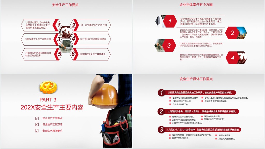 工地安全生产月教育宣传PPT模板 工地安全生产月教育宣传PPT模板