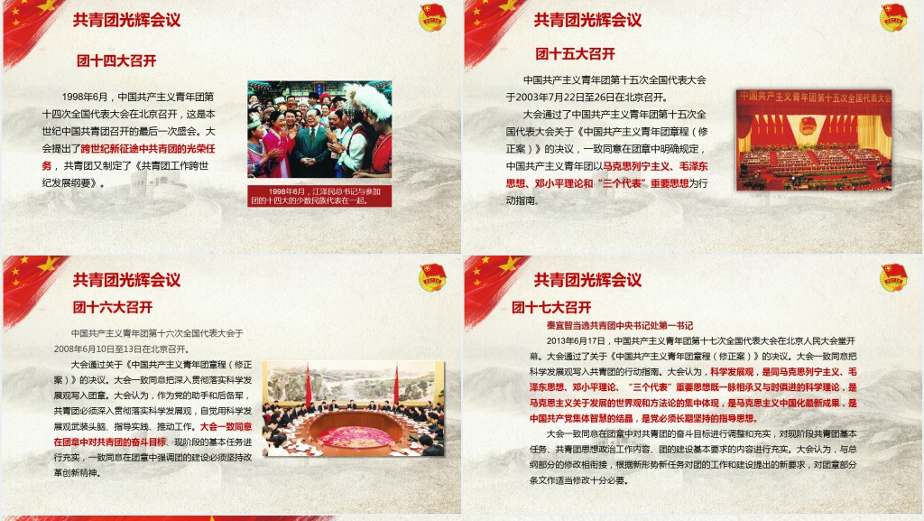 中国共青团发展的历史PPT课件 中国共青团发展的历史PPT课件