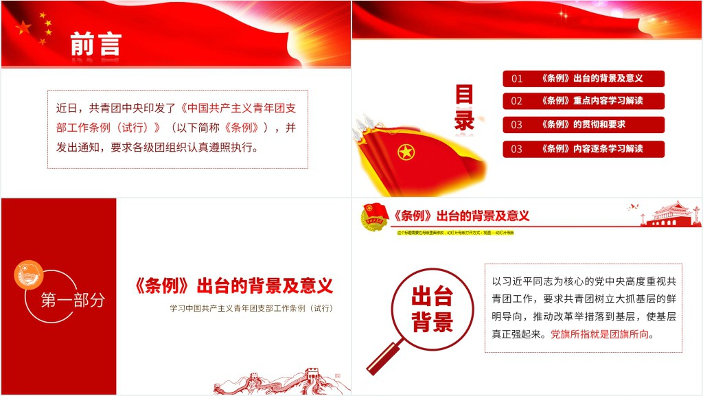 青年团支部工作条例PPT试行 青年团支部工作条例PPT试行