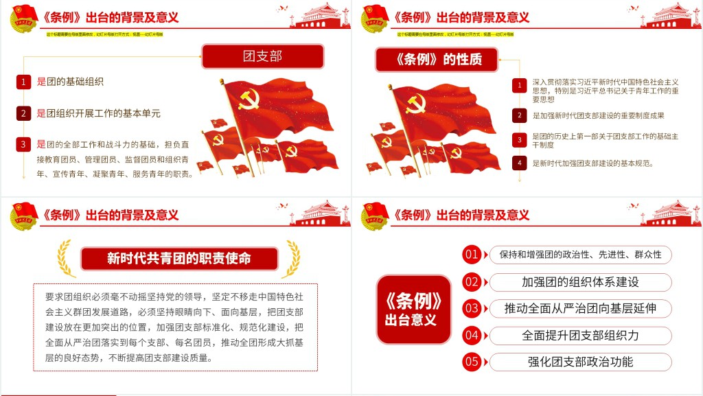 青年团支部工作条例PPT试行 青年团支部工作条例PPT试行