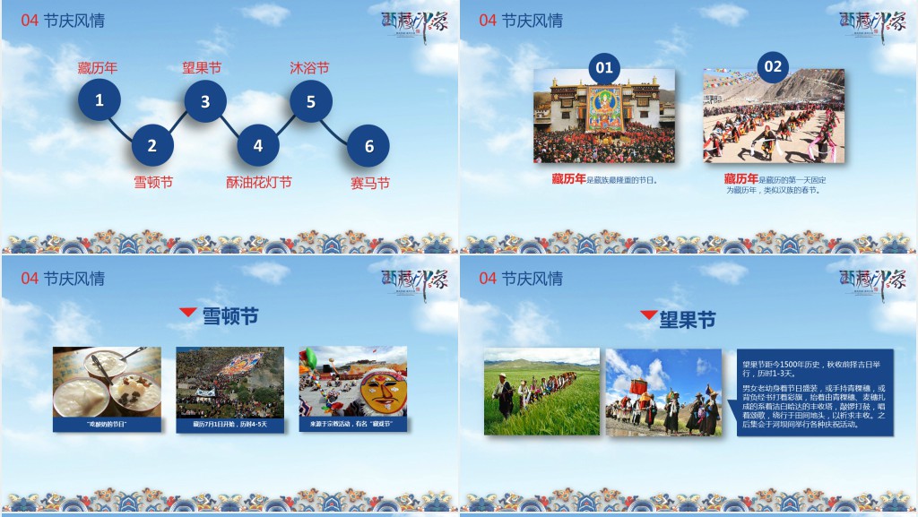 西藏印象文化介绍PPT模板 西藏印象文化介绍PPT模板