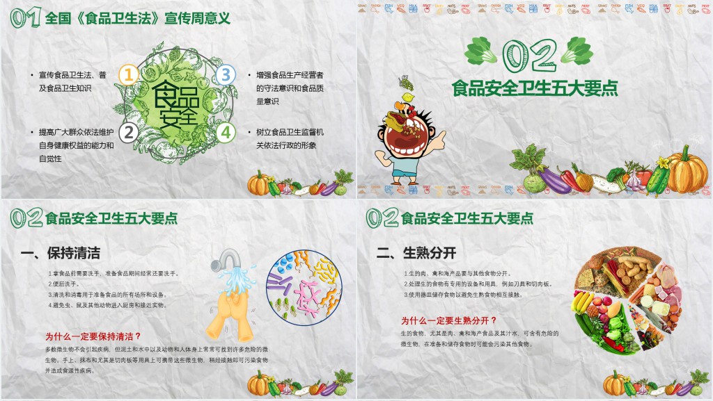 关注食品安全法宣传教育PPT