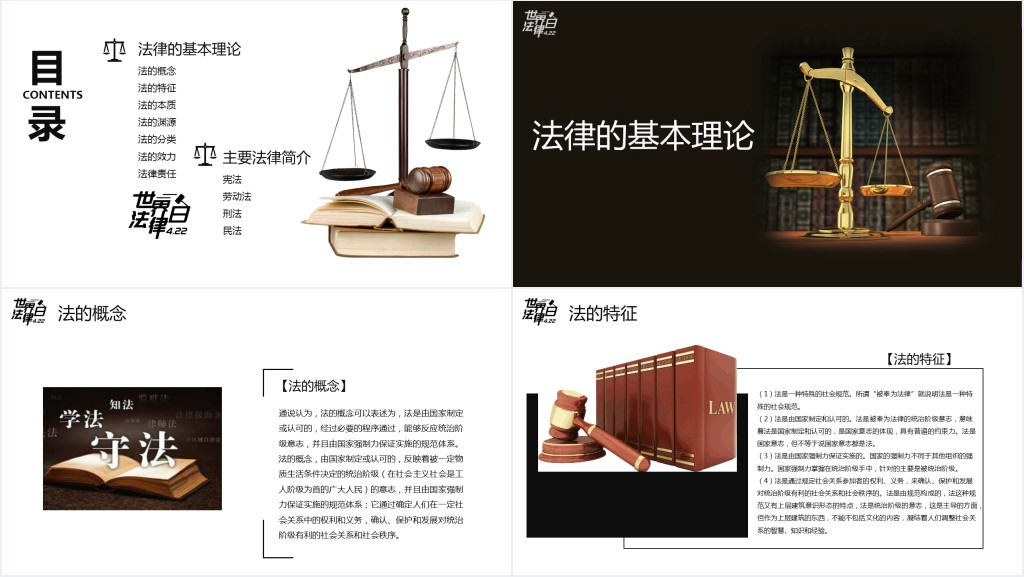 世界法律日知识讲座PPT 世界法律日知识讲座PPT