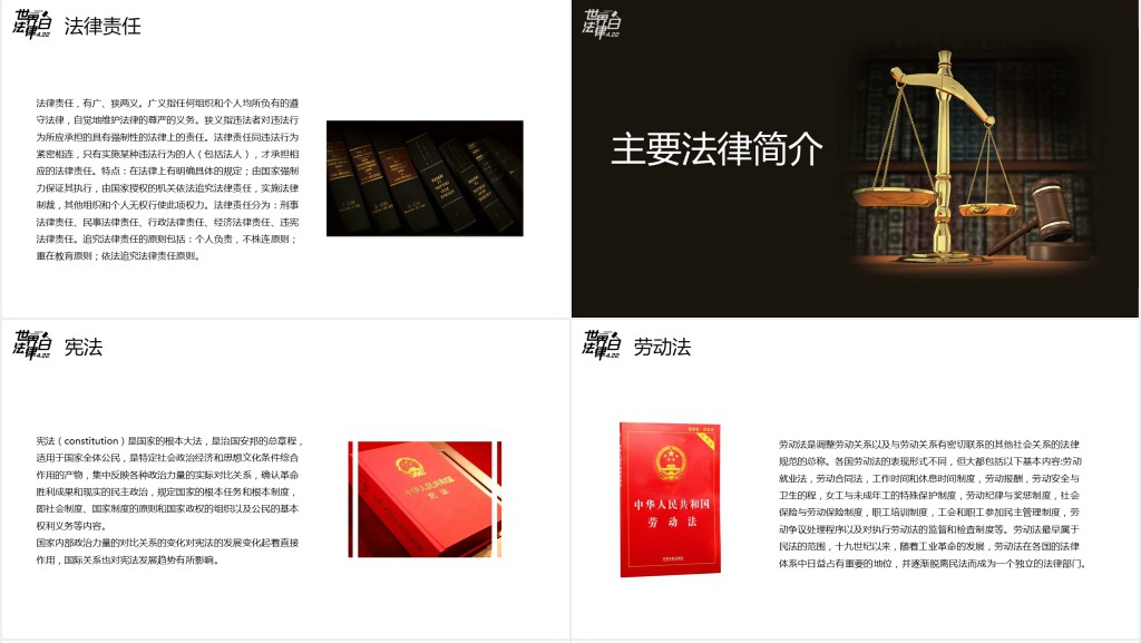 世界法律日知识讲座PPT 世界法律日知识讲座PPT