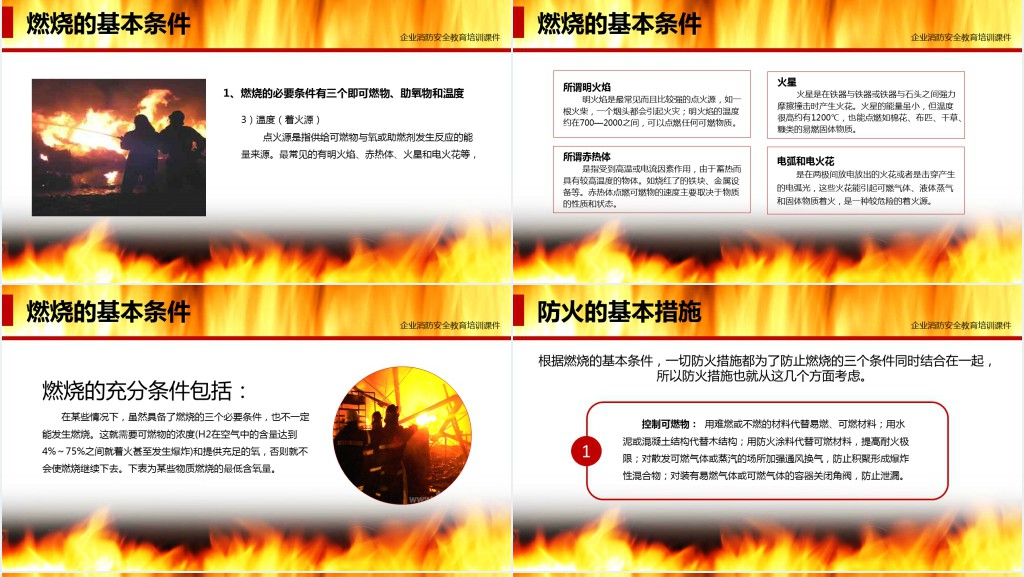 企业消防防火知识培训课件 企业消防防火知识培训课件