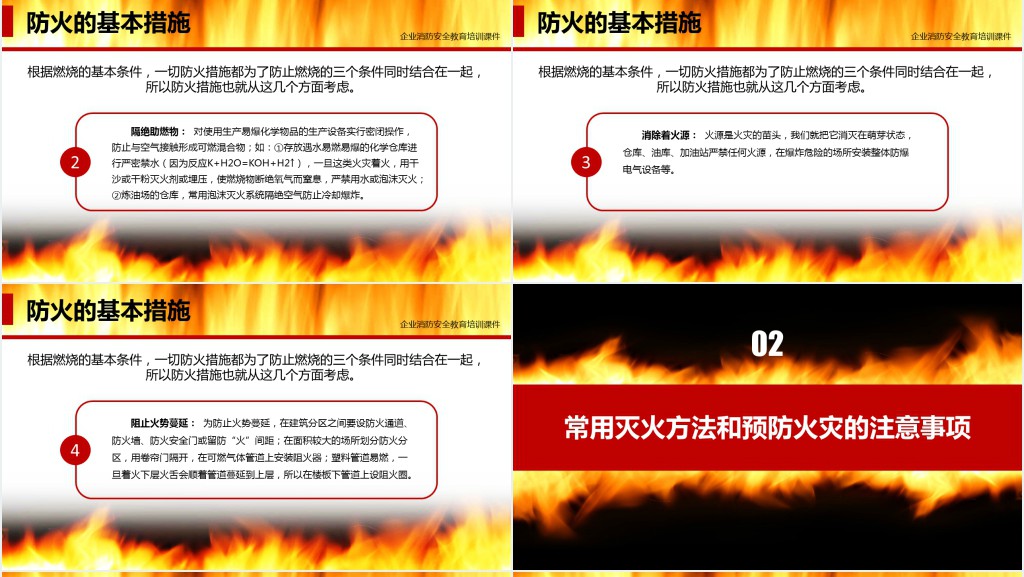 企业消防防火知识培训课件 企业消防防火知识培训课件