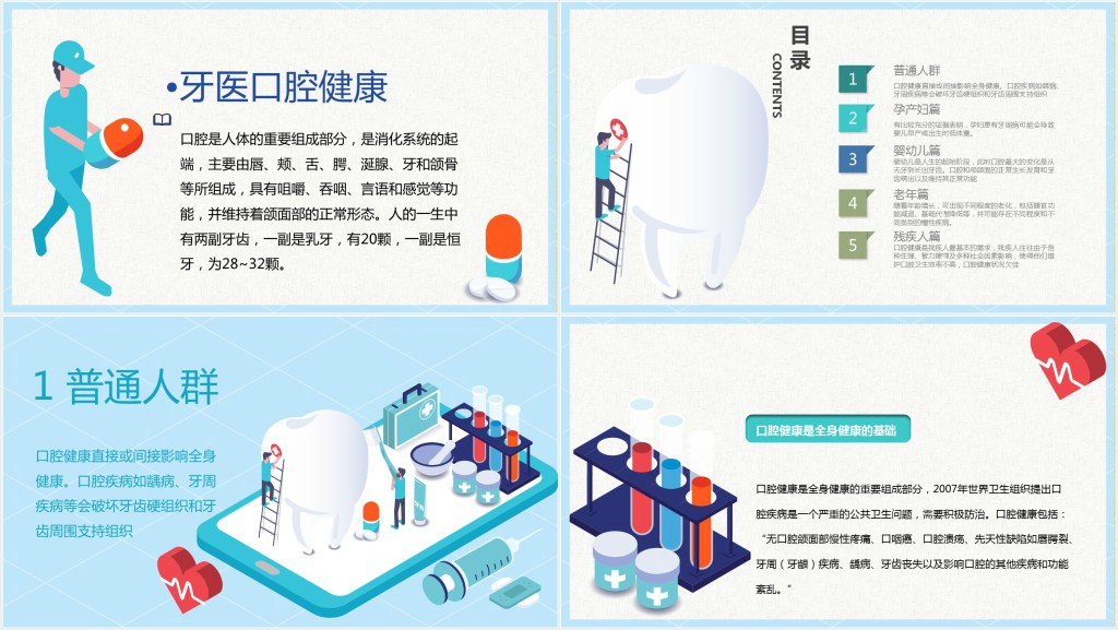 牙医牙科口腔健康知识PPT 牙医牙科口腔健康知识PPT