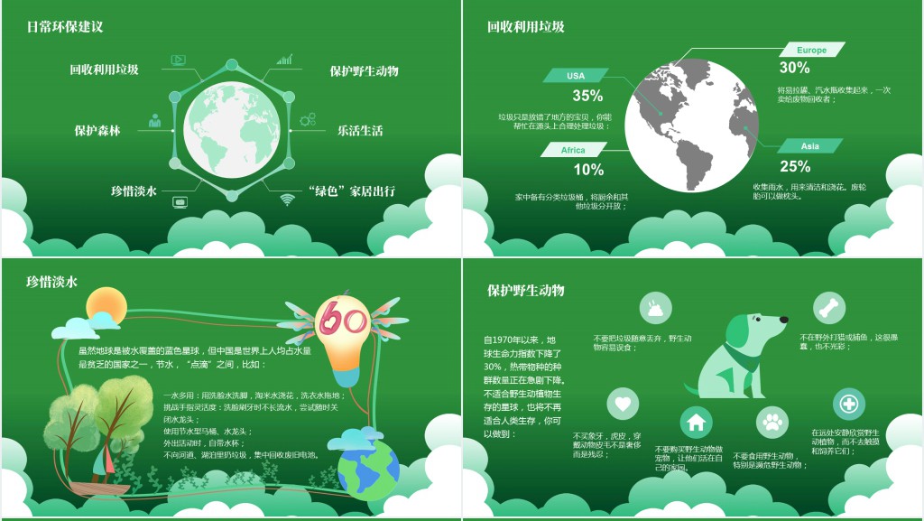 地球一小时环保主题班会PPT课件 地球一小时环保主题班会PPT课件