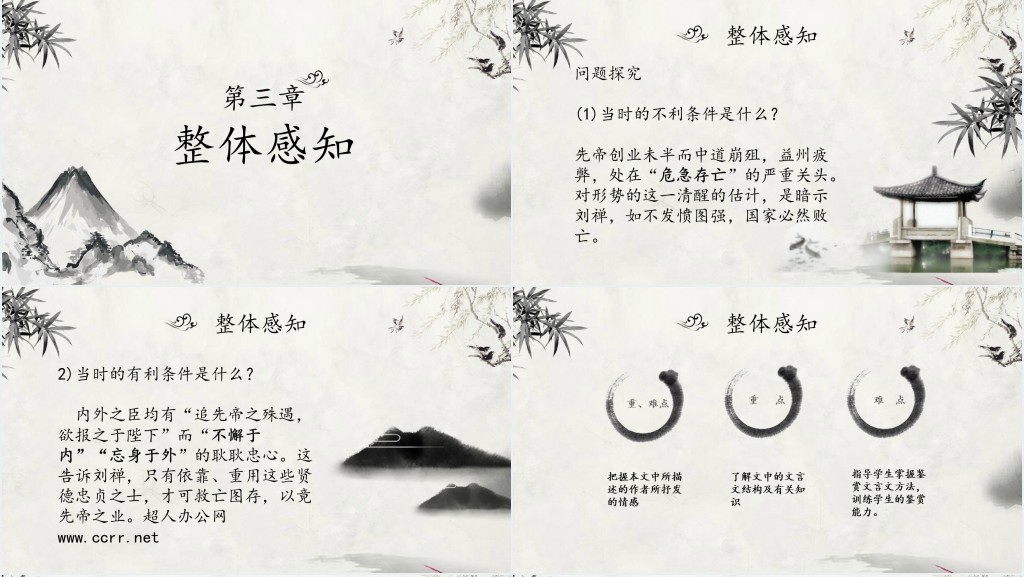 出师表教案PPT模板 出师表教案PPT模板