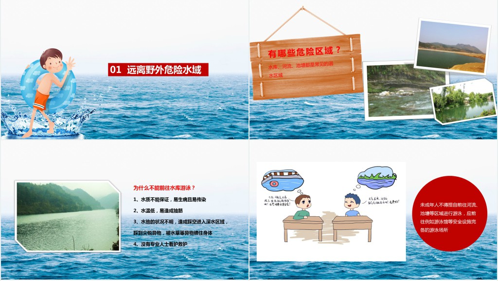 夏季防溺水的安全常识教案PPT课件