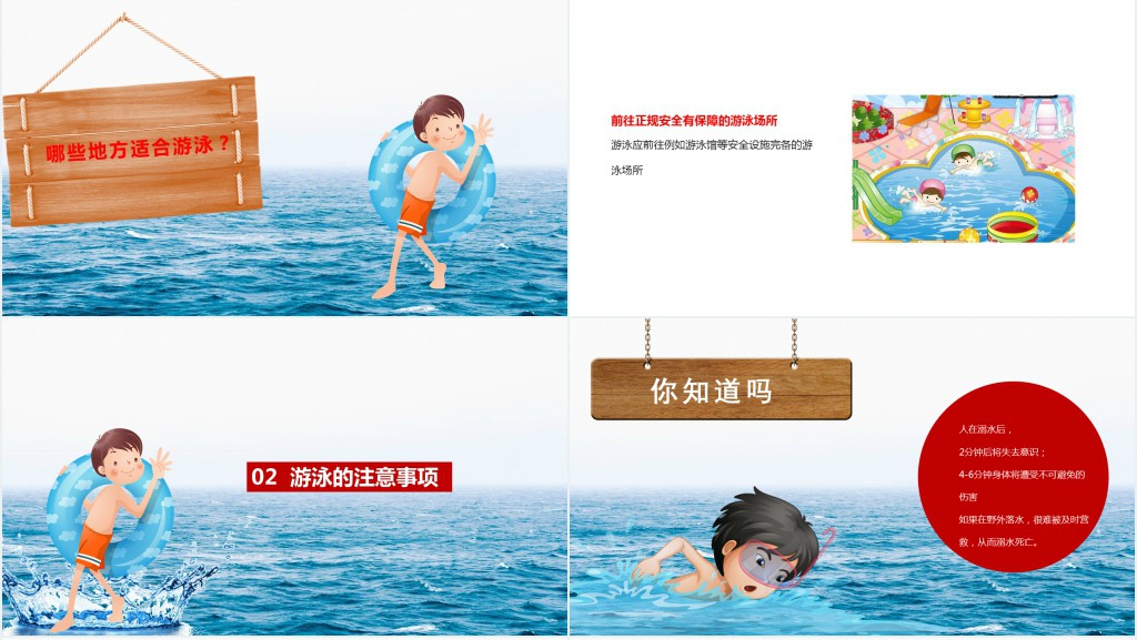 夏季防溺水的安全常识教案PPT课件