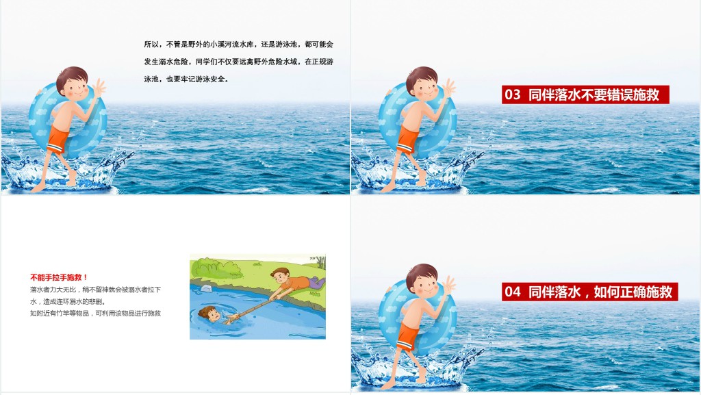 夏季防溺水的安全常识教案PPT课件