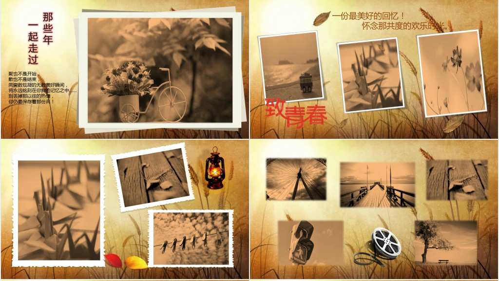 时间都去那了PPT相册素材 时间都去那了PPT相册素材