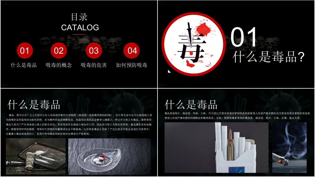 初中生禁毒教育PPT课件