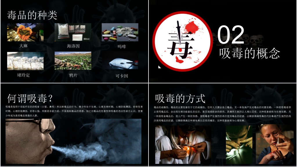 初中生禁毒教育PPT课件