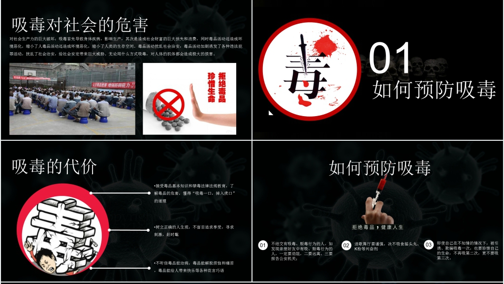 初中生禁毒教育PPT课件