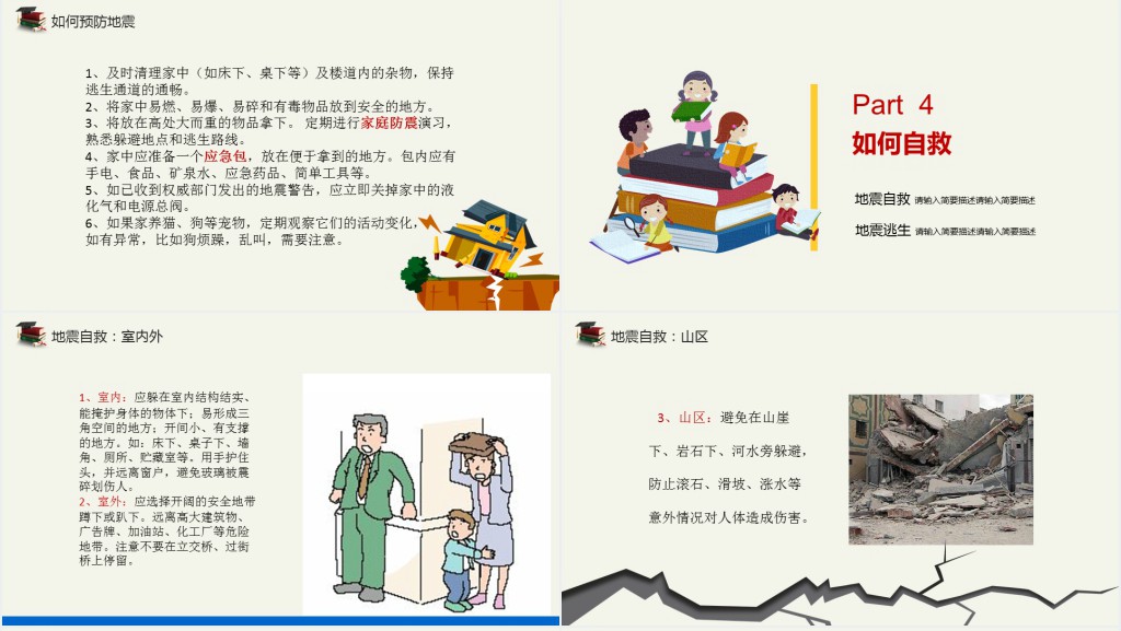 小学生防地震安全教育PPT课件 小学生防地震安全教育PPT课件