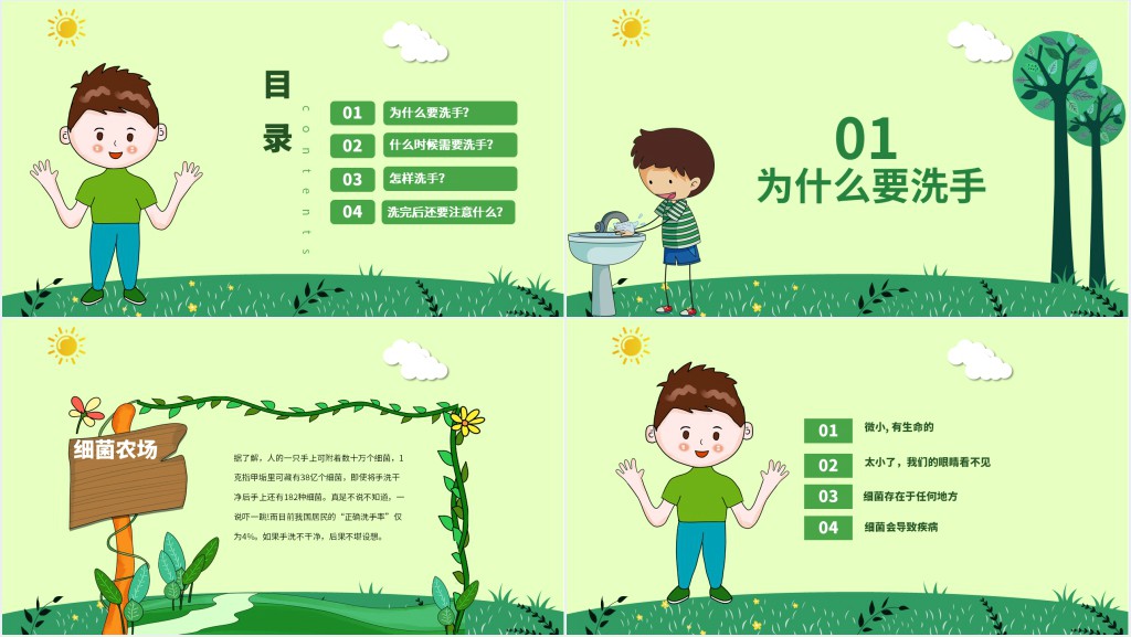 小学生如何洗手主题班会PPT课件 小学生如何洗手主题班会PPT课件
