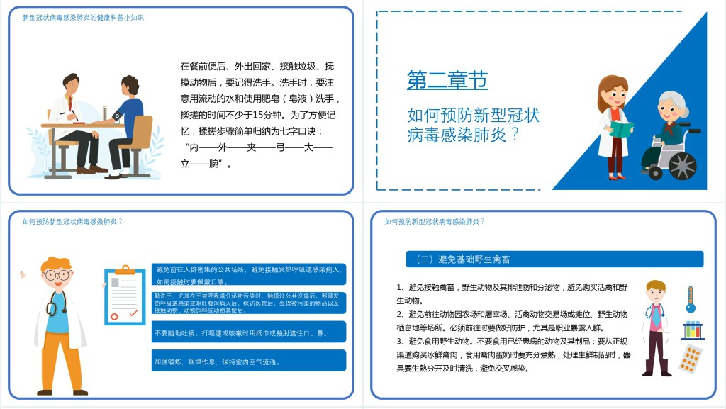 简约学校肺炎防护教育PPT课件 简约学校肺炎防护教育PPT课件