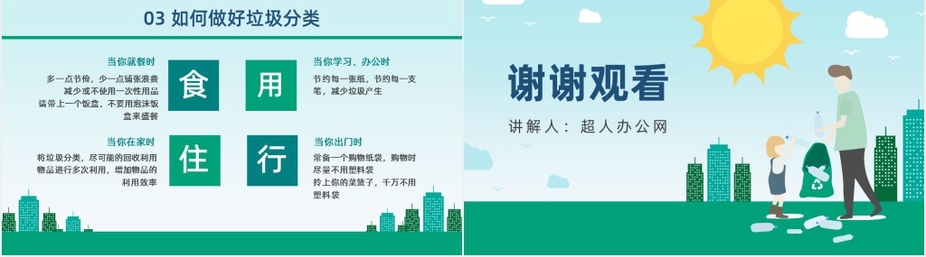 开展垃圾分类人人有责PPT模板 开展垃圾分类人人有责PPT模板