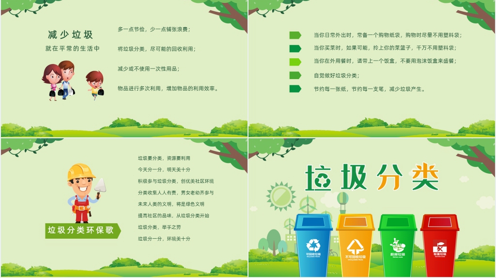 小学垃圾分类主题班会教育PPT课件