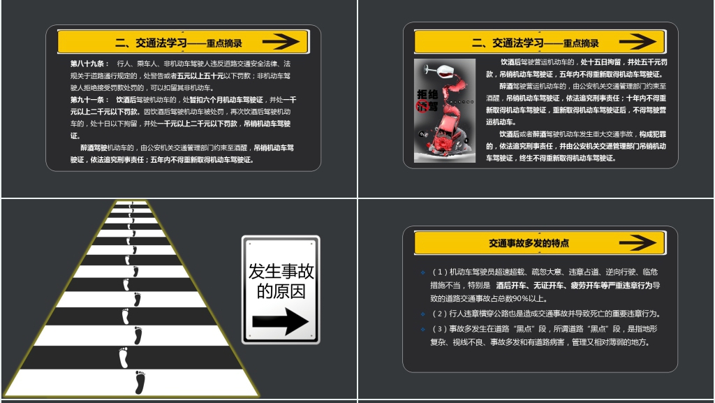 中学生道路交通安全教育课PPT课件