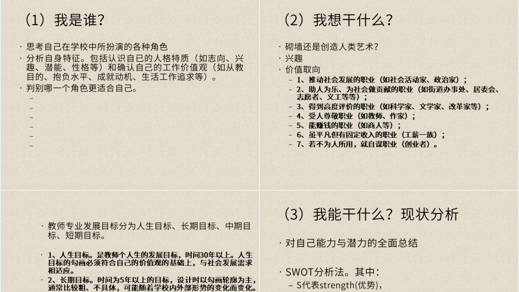 新教师个人专业发展规划PPT模板 新教师个人专业发展规划PPT模板