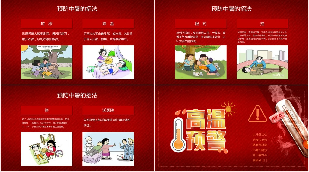夏季高温防暑教育培训PPT课件 夏季高温防暑教育培训PPT课件