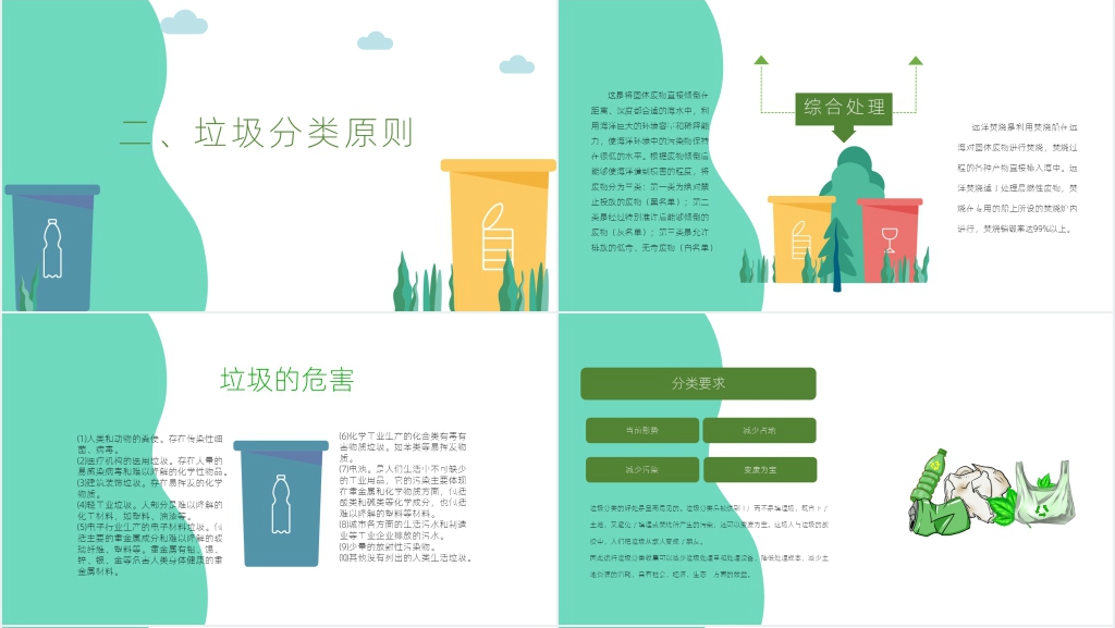 垃圾分类从我做起内容PPT课件
