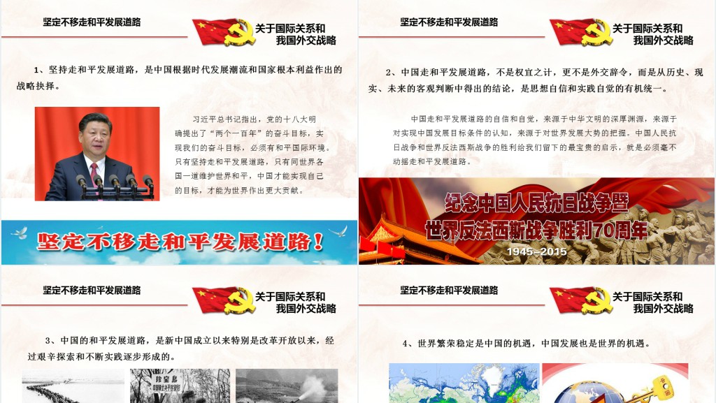 大气庄重的新时代中外关系分析报告PPT演示稿 大气庄重的新时代中外关系分析报告PPT演示稿