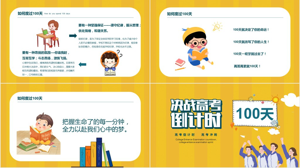 冲刺高考100天班会PPT 冲刺高考100天班会PPT