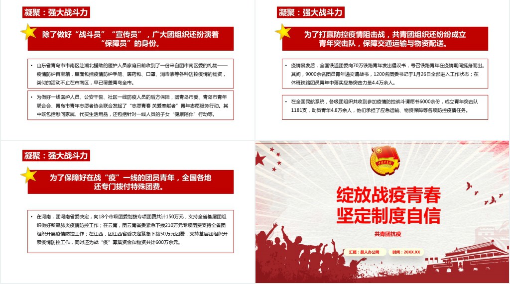 党政风绽放战疫青春坚定制度自信PPT党课 党政风绽放战疫青春坚定制度自信PPT党课