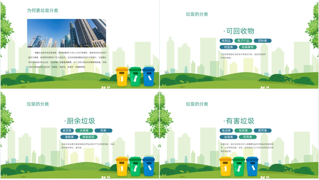 垃圾分类倡导文明从我做起PPT课件 垃圾分类倡导文明从我做起PPT课件