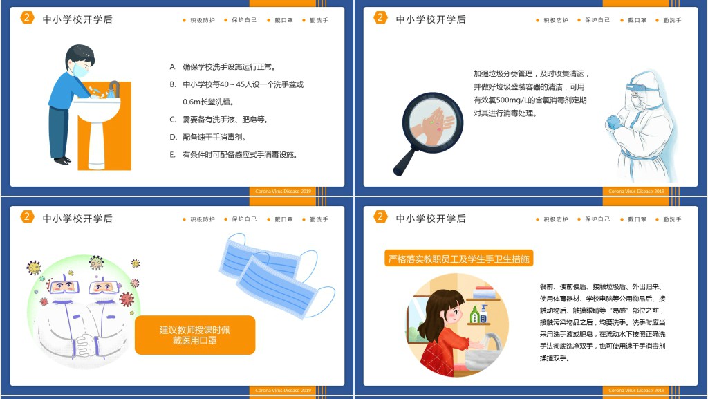 全国中小学校新冠肺炎防控技术方案PPT模板 全国中小学校新冠肺炎防控技术方案PPT模板