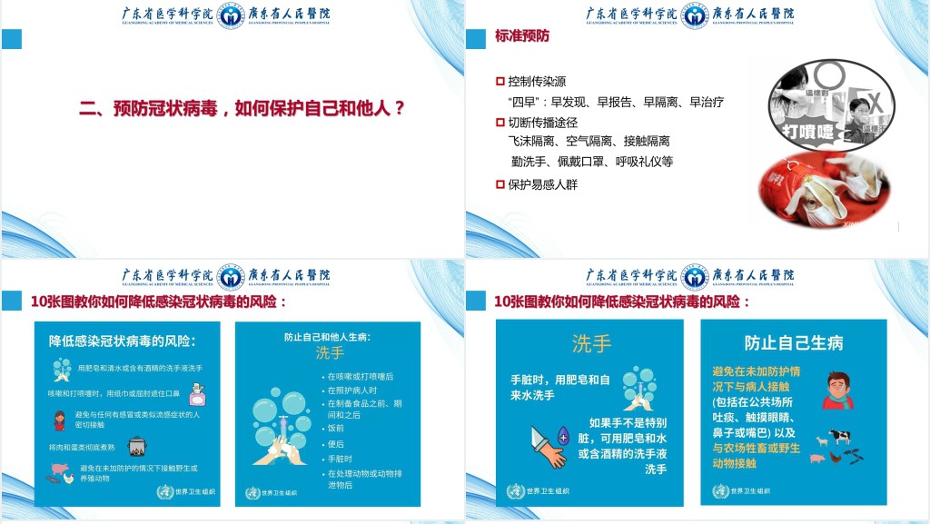 简洁学生防冠状病毒开学第一课主题班会PPT课件