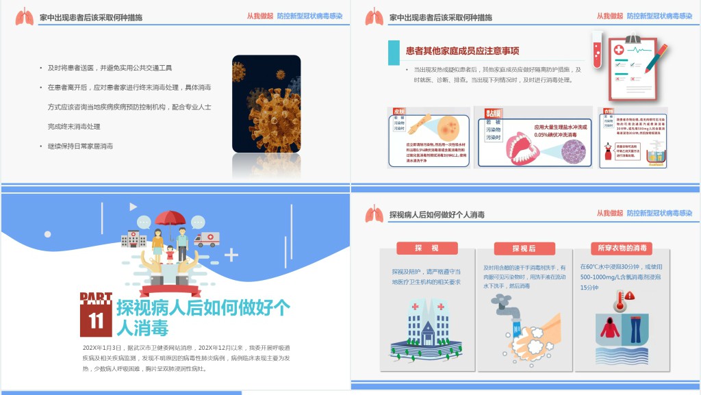 卡通风2020年疫情结束后预防新型冠状病毒PPT模板 卡通风2020年疫情结束后预防新型冠状病毒PPT模板