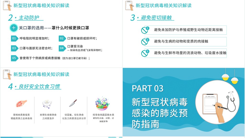 卡通风中学生抗击新型冠状病毒主题班会PPT课件 卡通风中学生抗击新型冠状病毒主题班会PPT课件