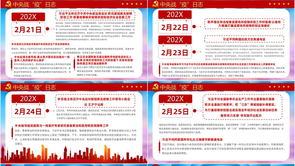 党风疫情战疫日志PPT党课 党风疫情战疫日志PPT党课