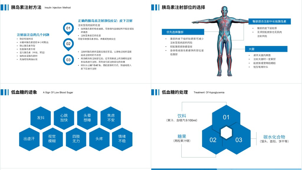 糖尿病日常健康宣教知识PPT模板 糖尿病日常健康宣教知识PPT模板