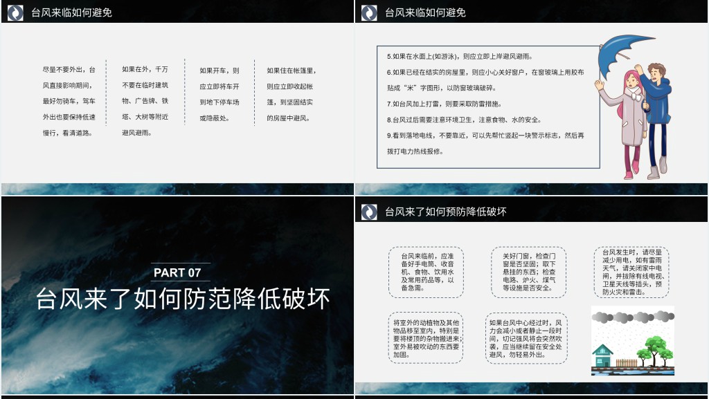 防台风安全教育主题班会PPT课件 防台风安全教育主题班会PPT课件