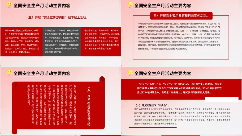 安全生产月指导思想PPT 安全生产月指导思想PPT