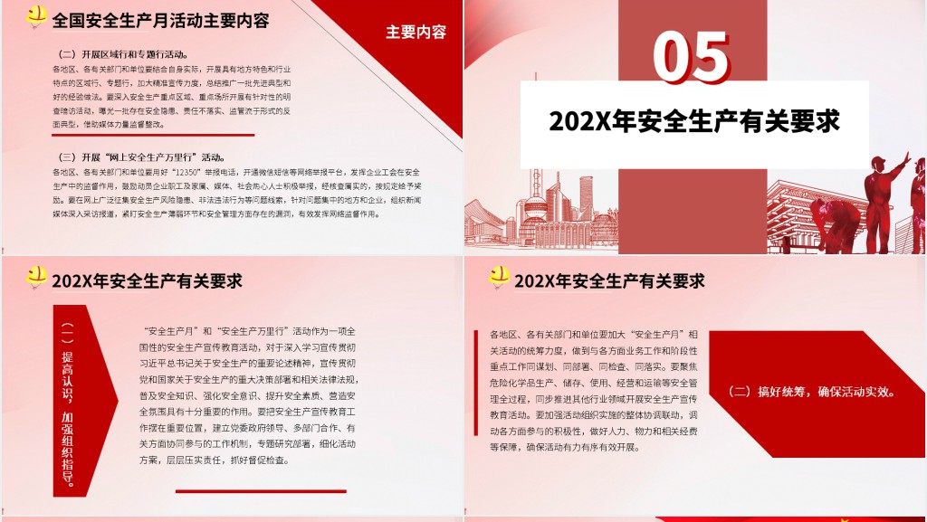 安全生产月指导思想PPT 安全生产月指导思想PPT