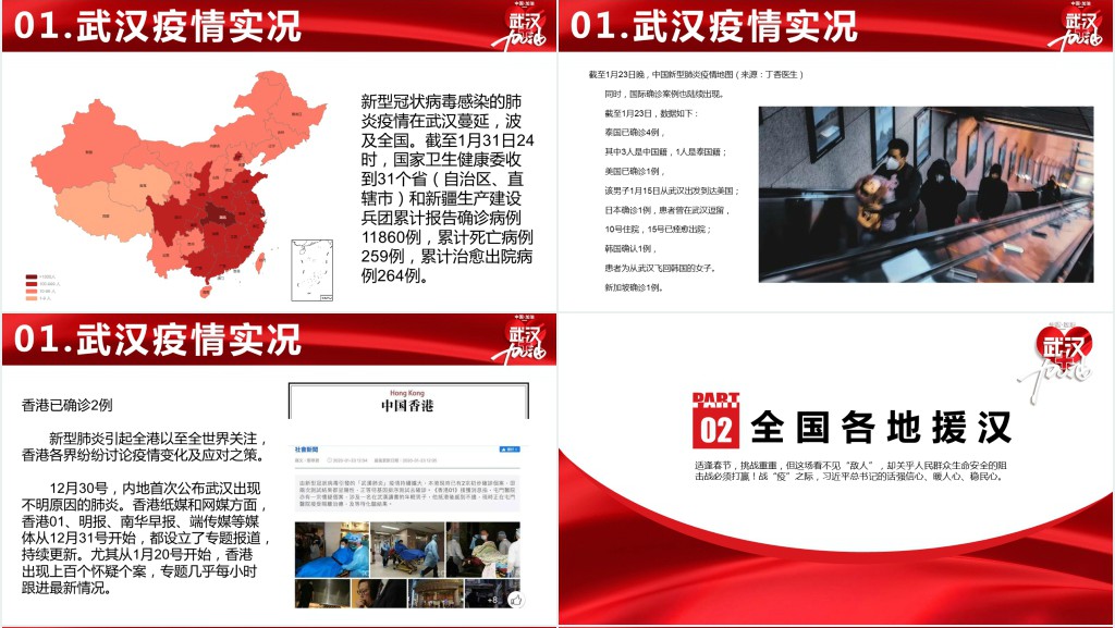 为一线医务人员致敬PPT