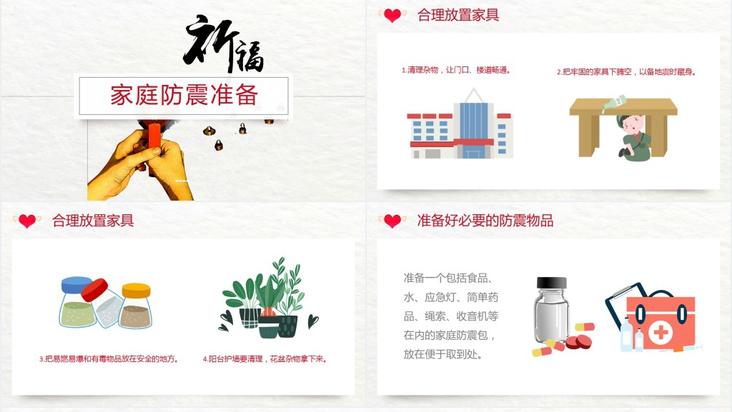 抗震救灾主题班会PPT