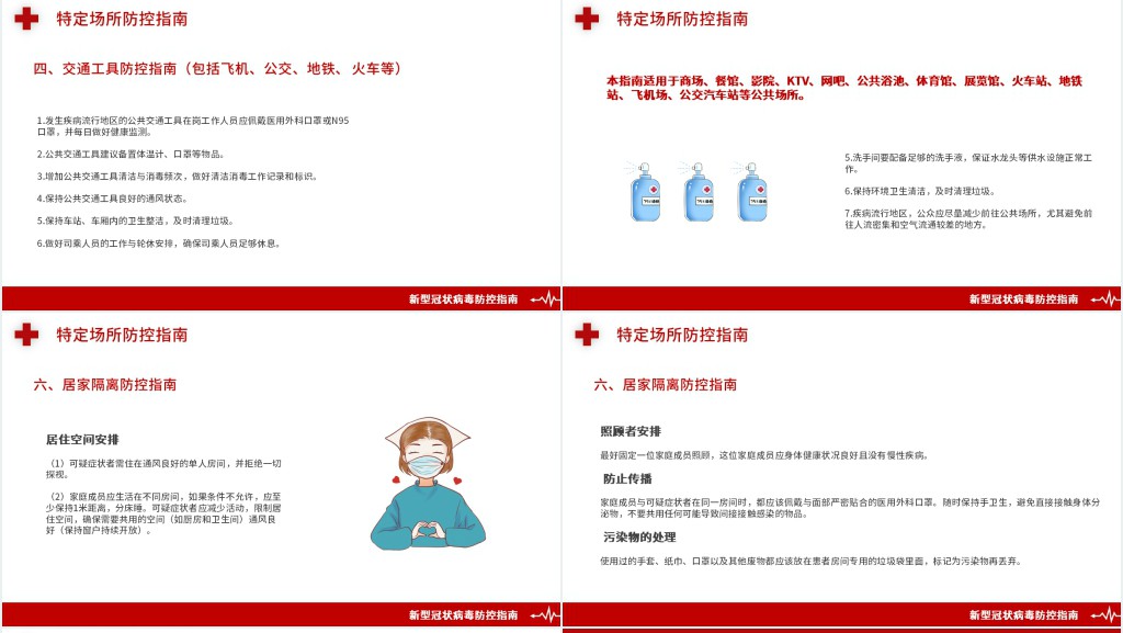 市疫情节后防控指南PPT模板 市疫情节后防控指南PPT模板