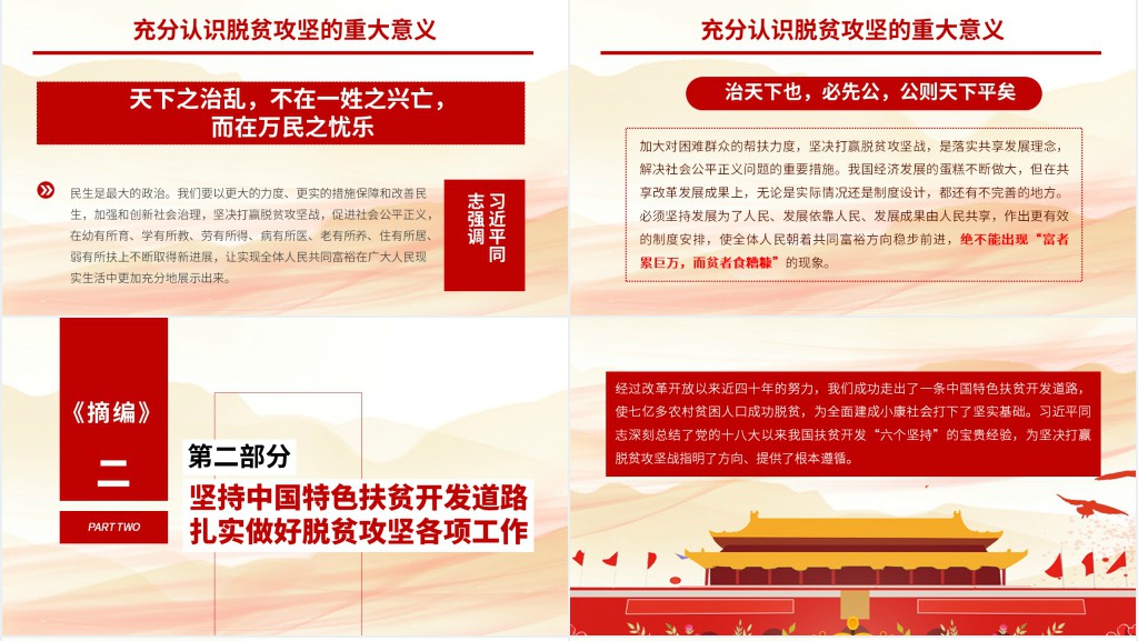 扶贫工作重要论述解读PPT 扶贫工作重要论述解读PPT