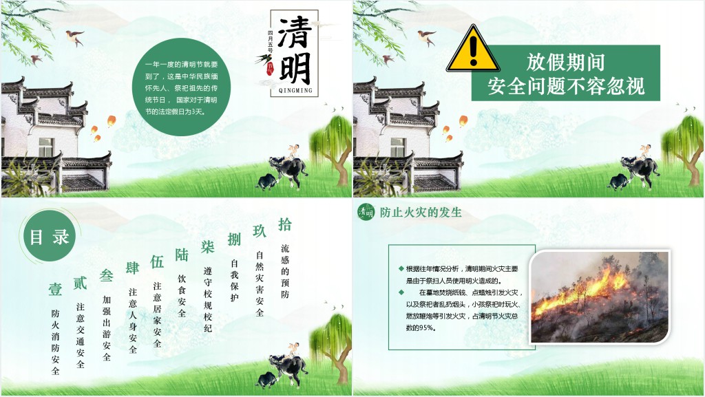 中小学清明节假期安全教育PPT课件 中小学清明节假期安全教育PPT课件