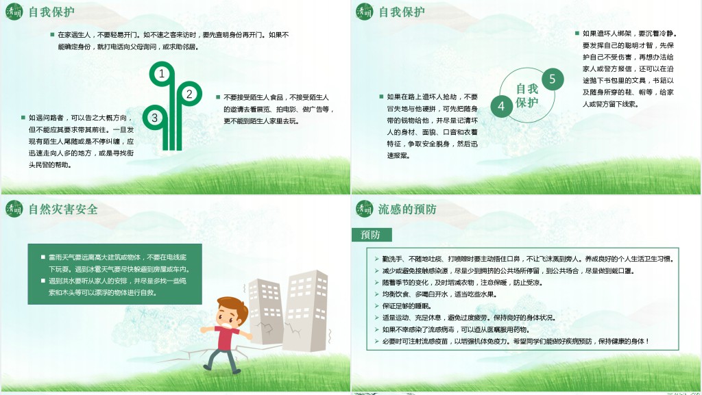 中小学清明节假期安全教育PPT课件 中小学清明节假期安全教育PPT课件