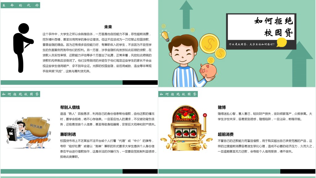 拒绝校园网贷宣传材料PPT课件 拒绝校园网贷宣传材料PPT课件