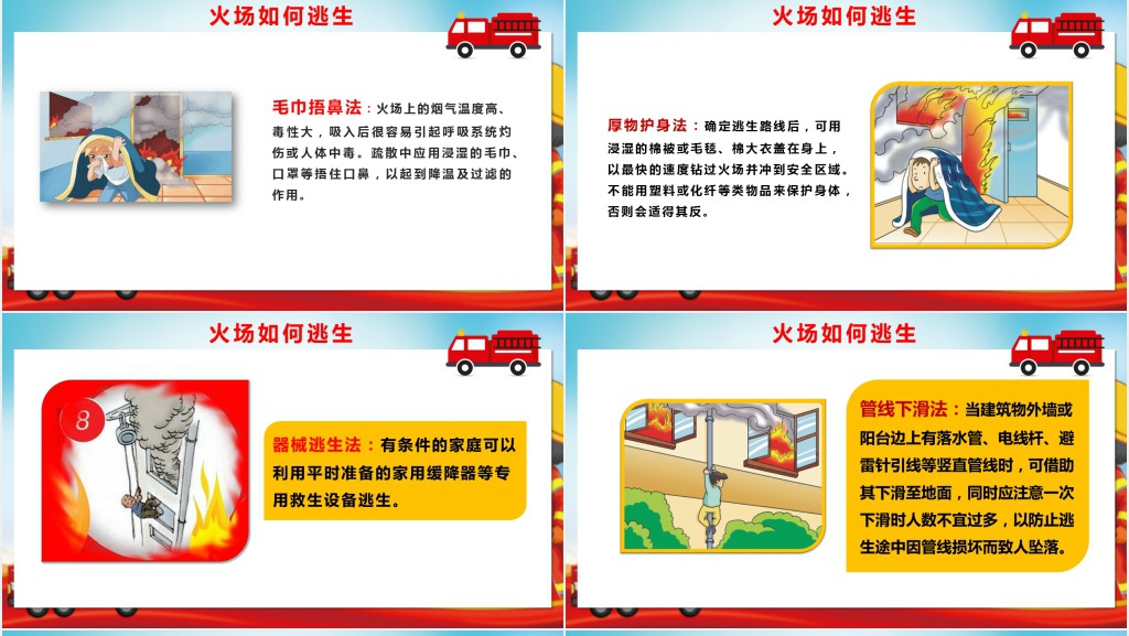 119消防安全学习知识PPT模板 119消防安全学习知识PPT模板